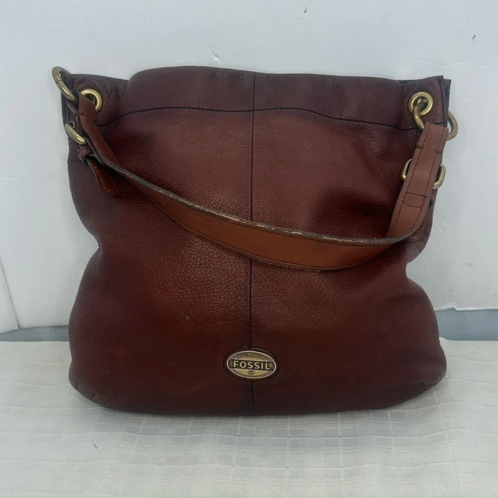 Fossil explorer Brown Pebbled Leather #ZB5503